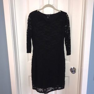 Black lace dress